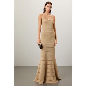 Hervé Léger  Metallic Bandage Gown 💚